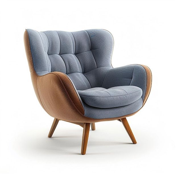 Armchair xanh cam hiện đại